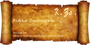 Kukta Zsuzsanna névjegykártya
